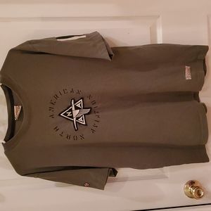 Men's Red Canoe National Heritage Brands Size XL North American Aviation T Shirt